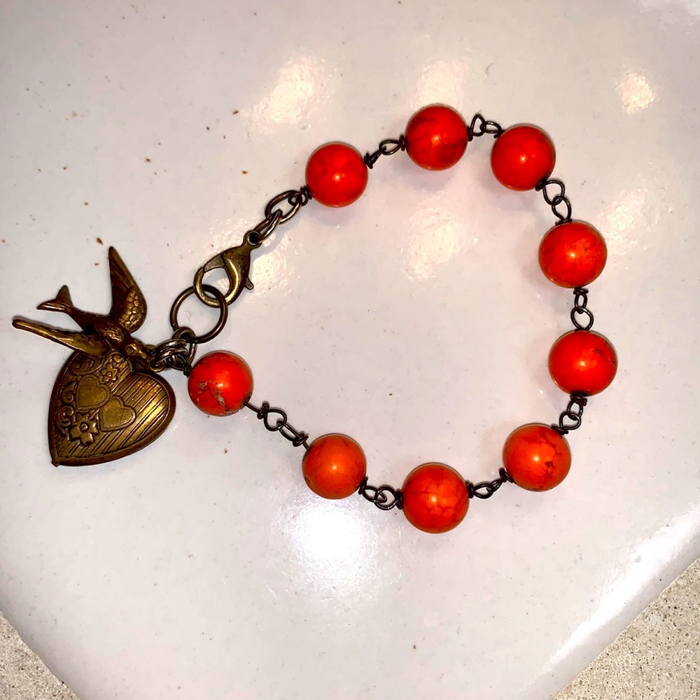 Sparrow Charm Bracelet